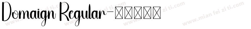 Domaign Regular字体转换